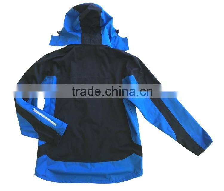 OEM outdoor waterproof & breathable hiking 3 layer jacket