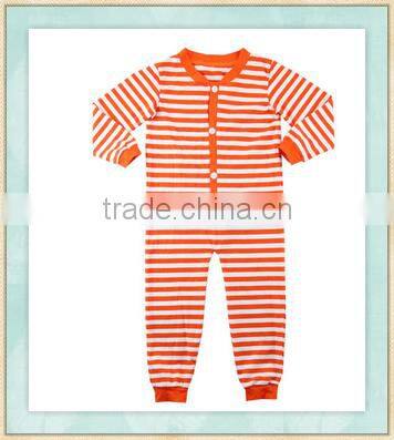 Newborn baby clothes stripes button organic cotton romper suit wholesale alibaba