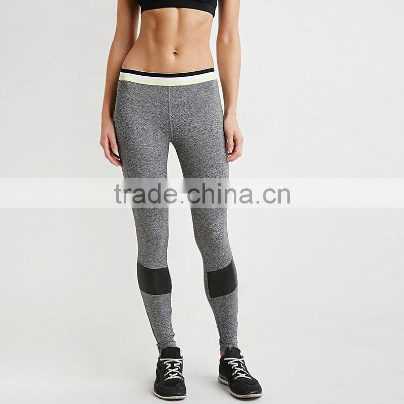 cheap rib waist running wrestling sports wear leggings/pants
