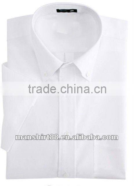 2016 multicolor man's oxford button-down collar short sleeve dress shirt