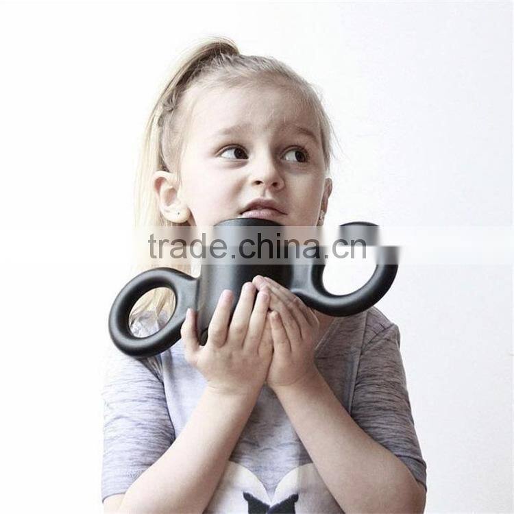Ins hot sale plastic cup big ear mug candy cups Ins hot style in the Nordic beauty big ear cup children baby baby learn to drink