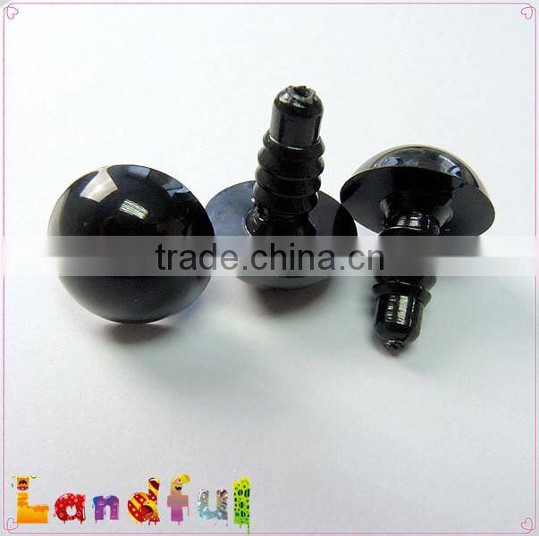 15mm Black Plastic Safety Eyes for Bear Doll Animal Puppet Making