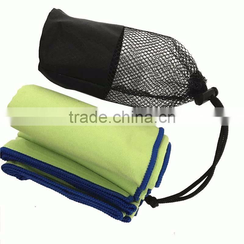 Microfiber outdoor travel towel for backpacking cool sport towel hiking sports towel