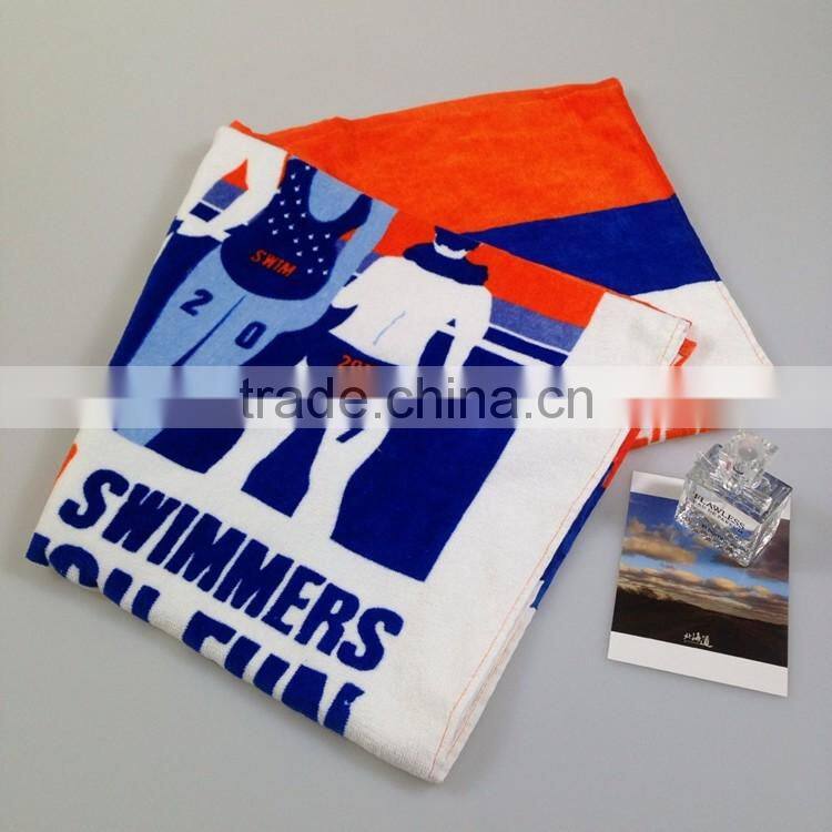 Customized cheap price 80% polyester 20% polyamide beach towel