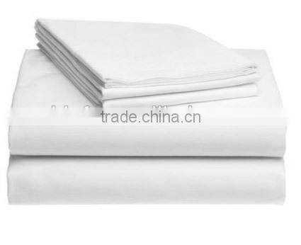 OEM 5 Star Hotel Used Egyptian Cotton Plain Bed sheet for Hotel, Bed Sheet 100% Cotton Fabric