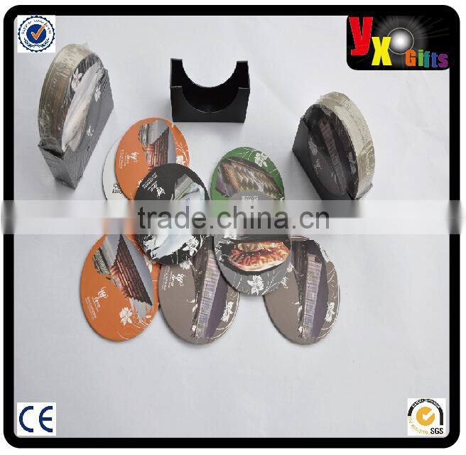 Chinese OEM Manufacturer Promotional Absorbent Paper Coaster/music chicken