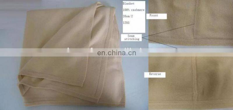 Sharrefun OEM service wholesale 12gg cashmere cable knitted baby blankets