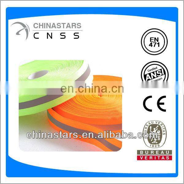 polyester reflective webbing tape for sportwear