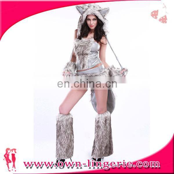 Adult animal costume of wolf costume sexy woman cosplay costume