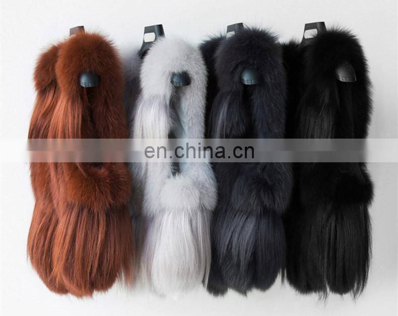 New Fashion Women Vest in Winter With Factory Price Real Fox Fur Waistcoat