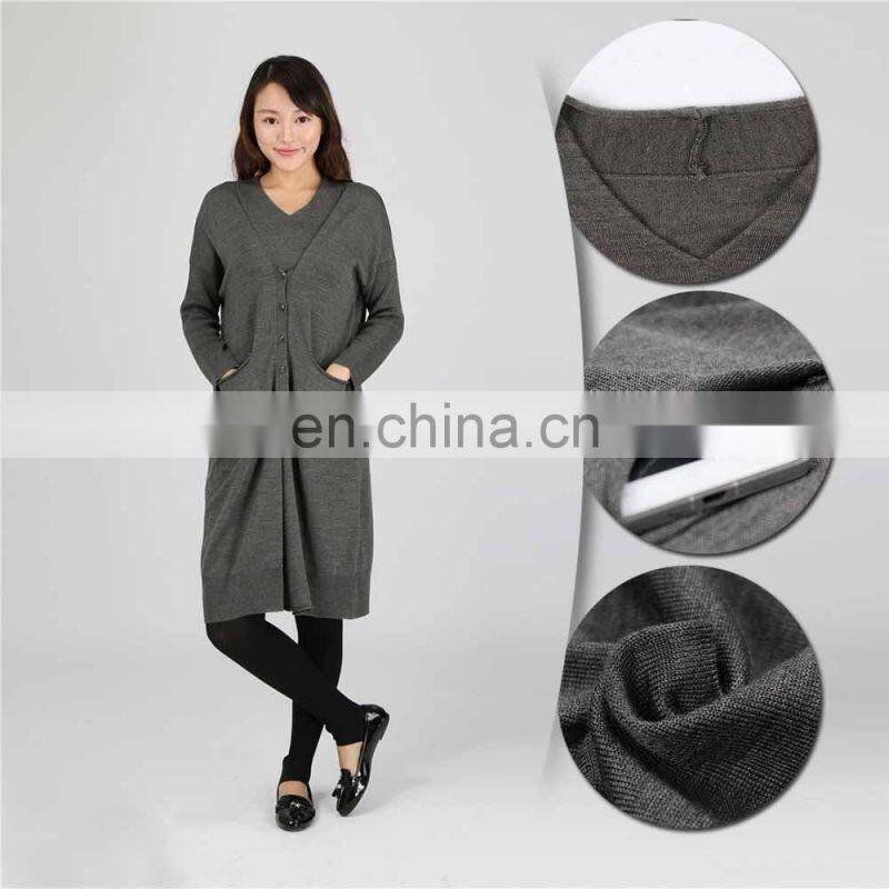 2016 new arrival OEM winter lady knitted cardigan