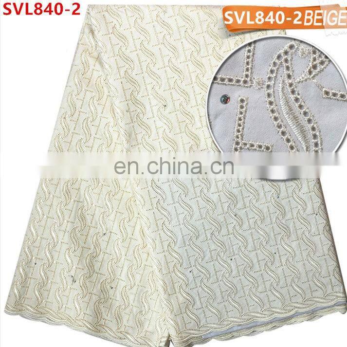 100% Cotton African Swiss Lace Fabric ,African lace cotton fabric ,Swiss cotton lace fabric for men