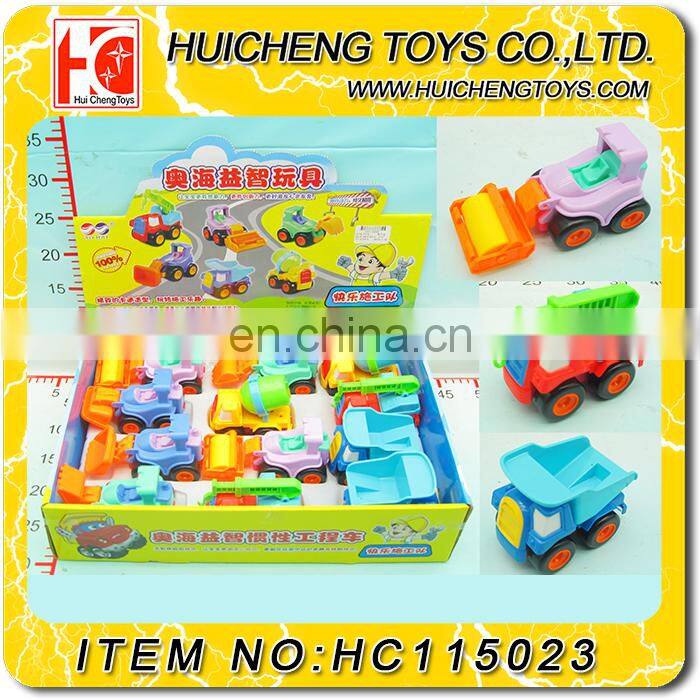Lovely cute inertia car series safety PP material small friction truck toy EN71, 7P