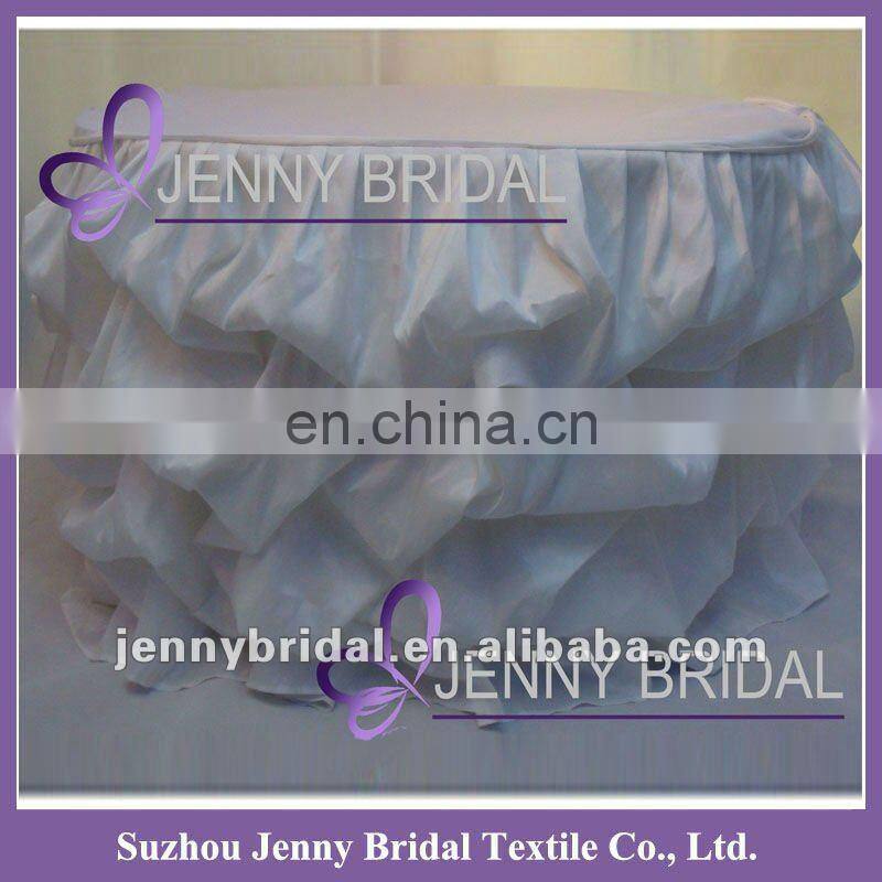 TC091-6 tutu table skirt table skirting designs for wedding tulle table skirt