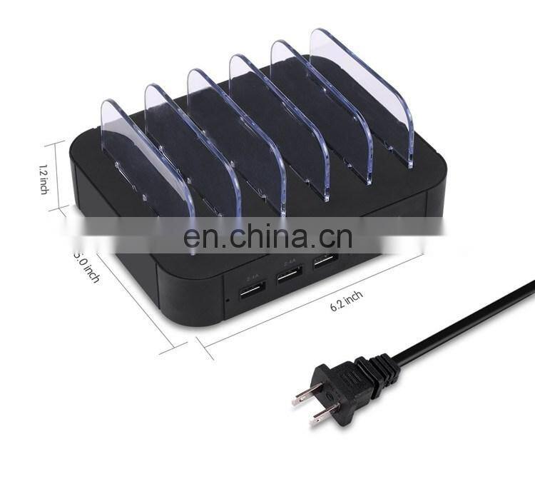 Amazon universal multi port 5 port mobile phone USB charging station