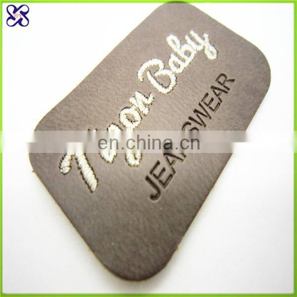 custom nicely leather patch label for jeans