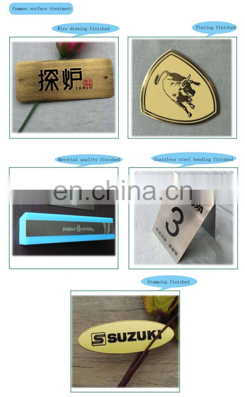 Wholesale Custom Metal Alumium Name Tag With High Craft Technology