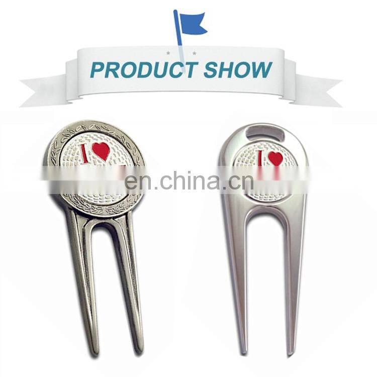 2017 New Products Customized Magnets Design Repair Golf Divot Tool For Lady and Gentelmen