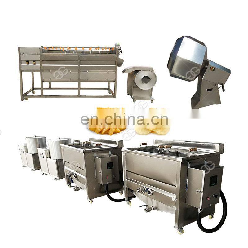 Hot Sale Fully Automatic Fresh Frozen Flakes Stick Sweet Crisp French Fries Frying Making Machine Potato Chips Machinery India
