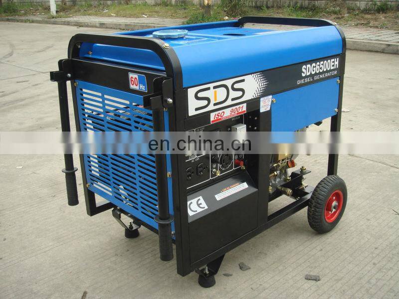 60hz 5kw three phase open type diesel generator