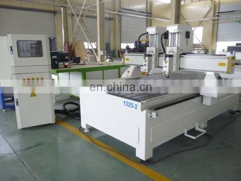 Heavy body 1325 two head cnc engraving machine/1325 double head cnc router