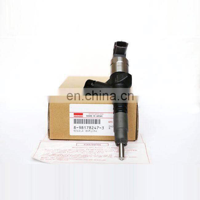 original 095000-0933 8-98178247-3 common rail injector 8981782473