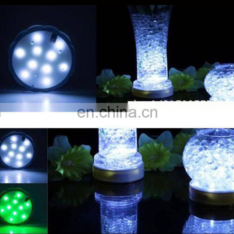 2021 remote control LED lighting base event party decorative multi color led light base flower pots crystal LED base light