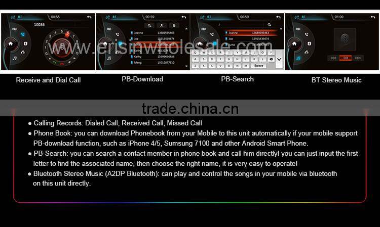 Erisin ES7153B 7" Autoradio Touch Screen 1 Din Car DVD Players GPS