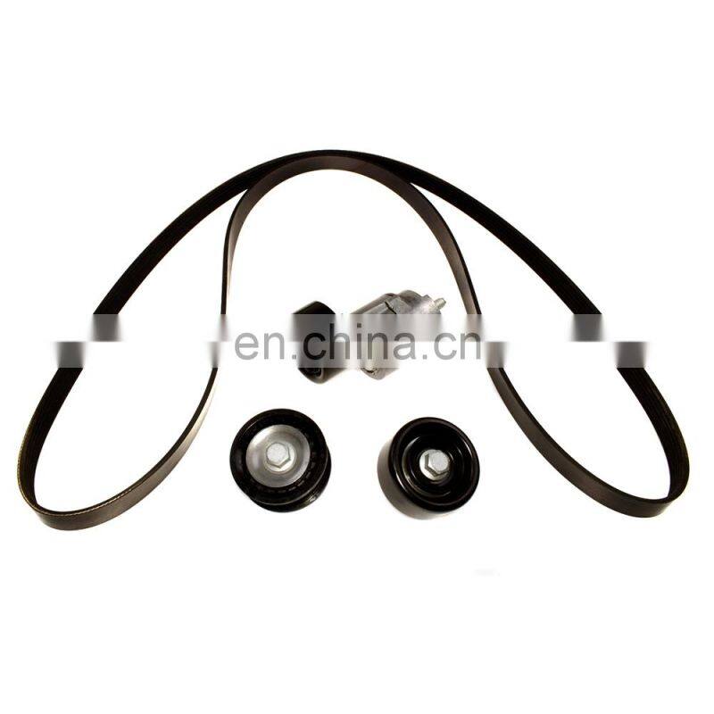 V-Ribbed Belt A/C Belt Tensioner Pulley Kit For Hyundai Santa Fe Kia Sorento 2.4