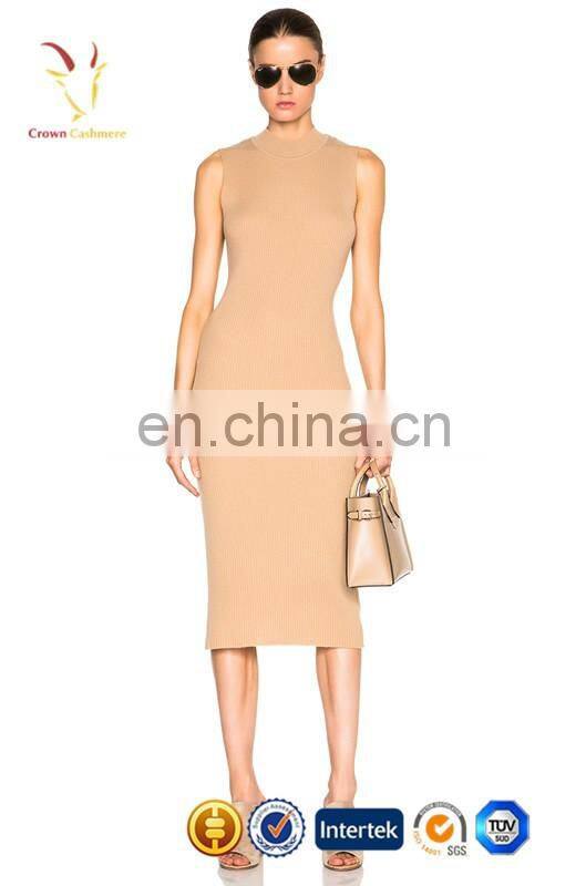 Women Fashion Long-sleeved Dress Wool