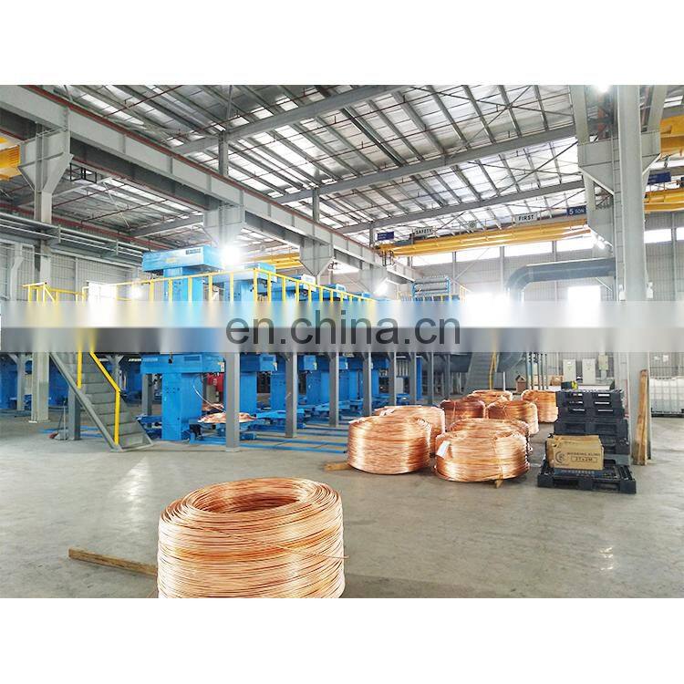copper rod up casting machine
