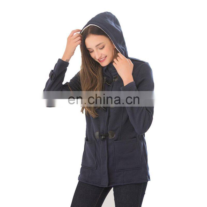 Wholesale custom women's jackets Mid-length Long sleeve Casual and comfortable Autumn and winter Loose Sports coat