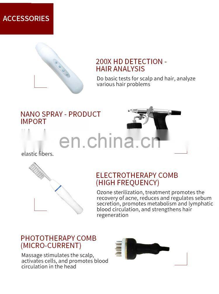 Salon Professional Anti Hair Loss Laser Diodes Machine Hair Follicle Detection Analysis Scalp Massager Hair Growth Machine