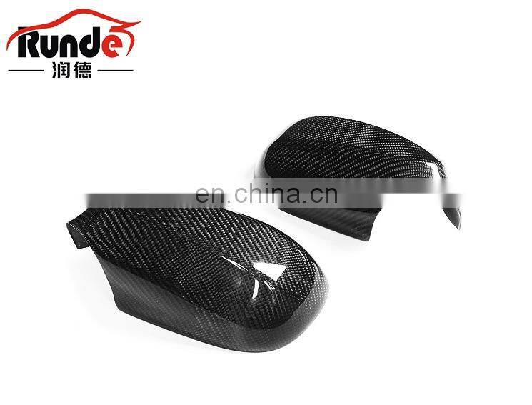Runde Carbon Fiber Rear View Mirror Cover for BMW 3 Series E92 E93 Post Modification M3 Style Car Rearview Mirror Covering