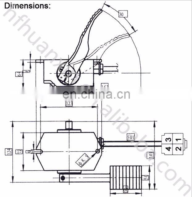 Foot Pedal Throttle, Foot Pedal Accelerator , Electric Car Speed Control Accelerator Pedal RJSQ-001