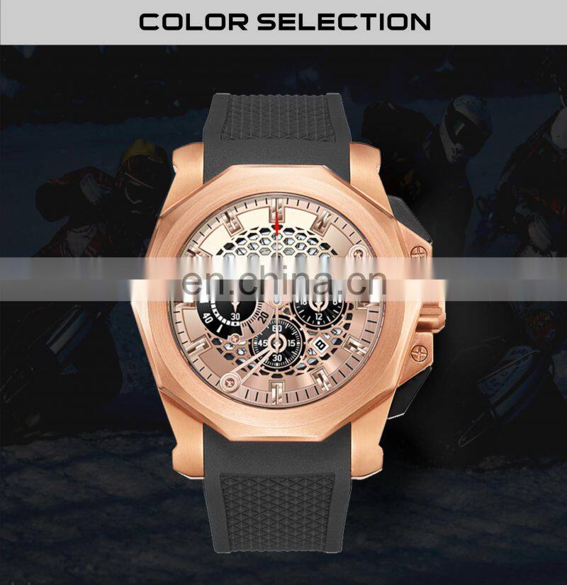 High Quality Branded Oem Custom Logo Steel Wrist Watches Chronograph Luxury Watches Men