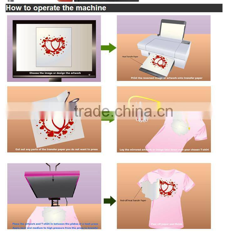 pneumatic auto flat heat press machine for t-shirt sublimation &Pneumatic t-shirt printer
