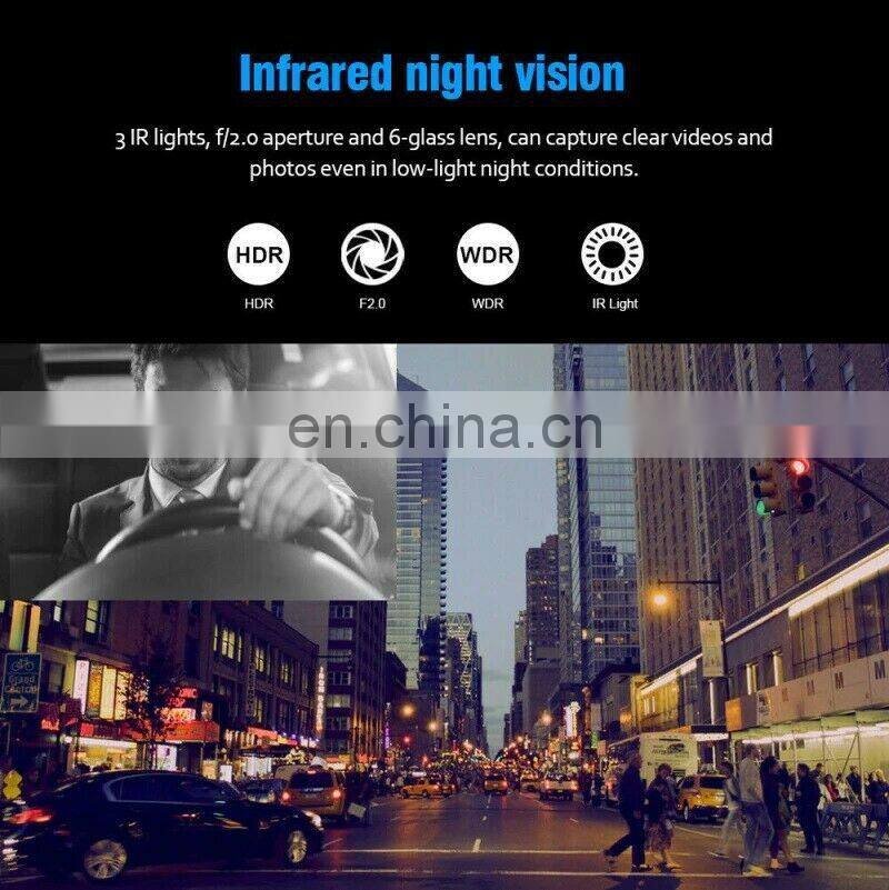 Dash Cam Car Auto DVR 3.0" LCD Full HD 1080p Dashboard Wide Angle Camera Video Interior Recorder with G-Sensor Loop Recording