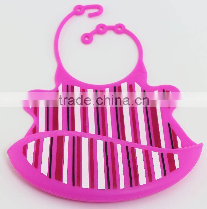 Cute Animal printed plain white baby bibs wholesale