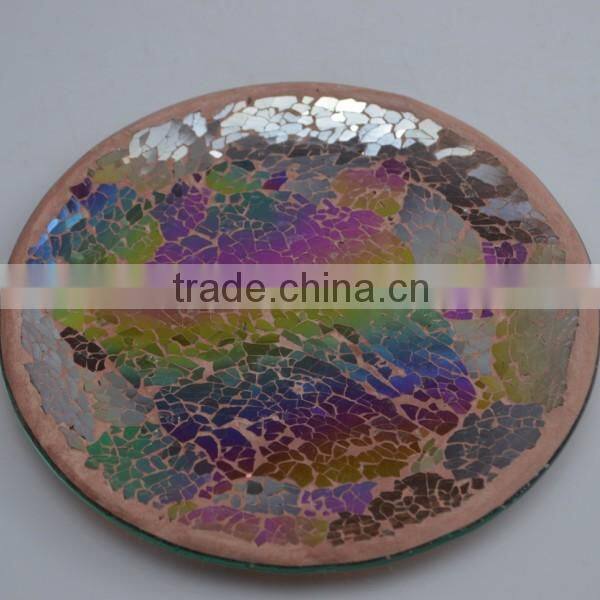 mosaic candle tray