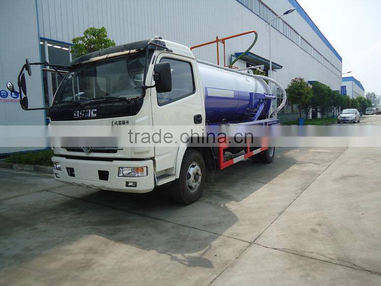 Dongfeng 4x2 sewage suction truck, 3m3 used sewage trucks