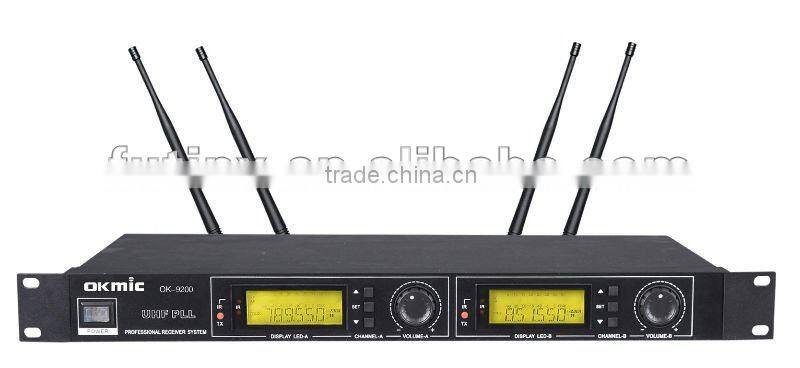 OK-9200 Dual Channels/UHF PLL 32/96 ,True Diversity