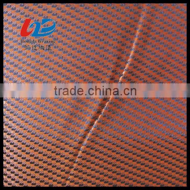 Polyester 2 Tone Dobby Weave Fabric With PU/PVC Coating For Bags/Luggages/Shoes Using