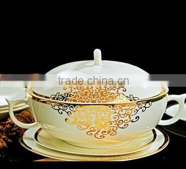 58 pcs turkish luxury design porcelain dinner set