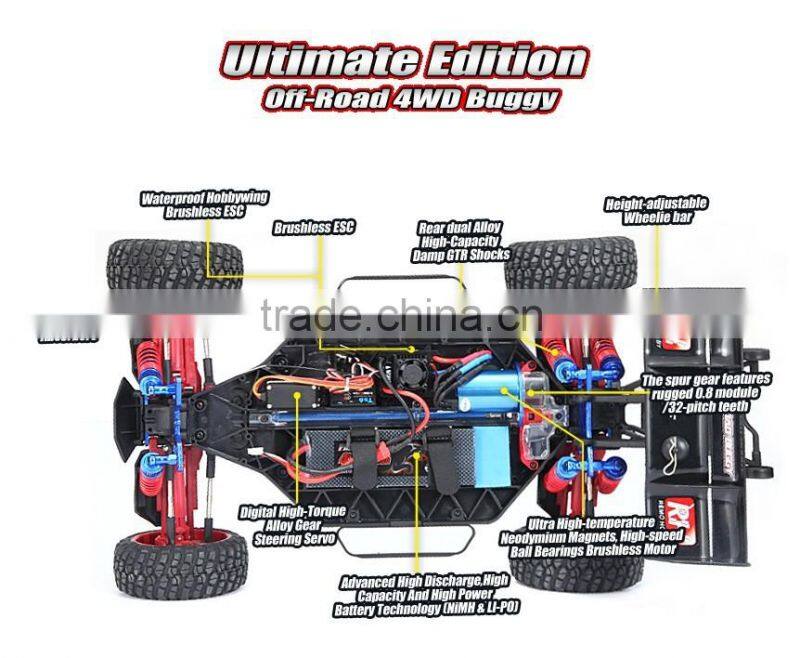 Brushless motor car high speed 1/8 scale 4wd rc drift big Brushless rc car Remote controlled Truck