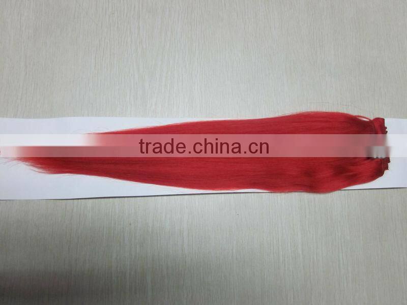 2015 new arrival factory price Mongolian 100% remy human clip in hair