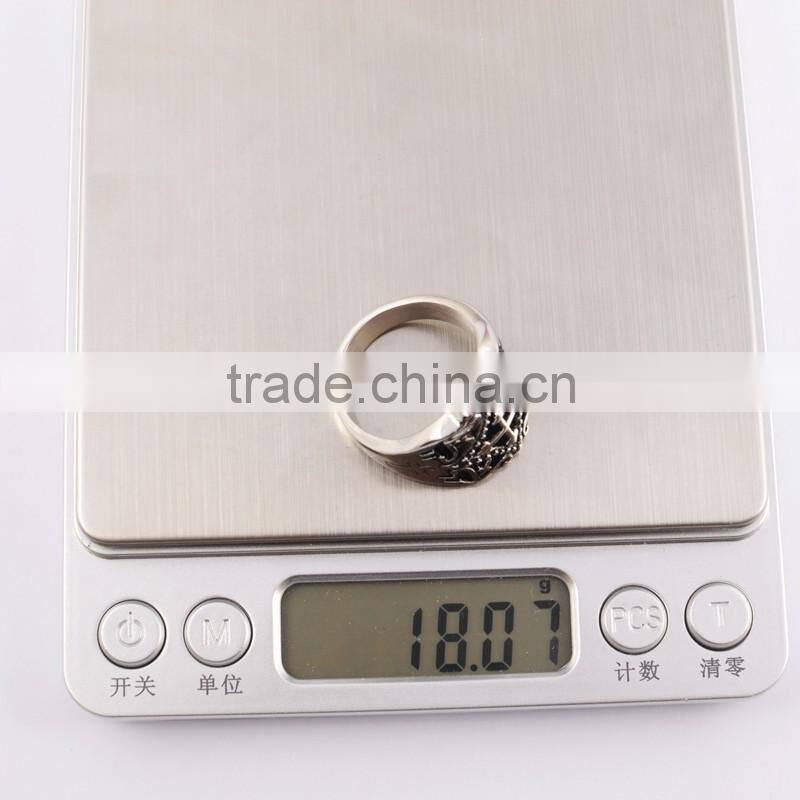 High Quality 316L Stainless Steel Material New Silver Ring Models For Men