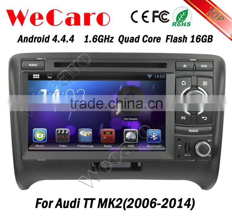 Newest Android 4.4.4 navigation system double din for audi tt radio android 16GB Flash 2006-2014