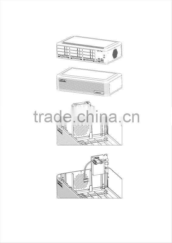 8 Co lines 64 Exts factory price telephone line switch pabx