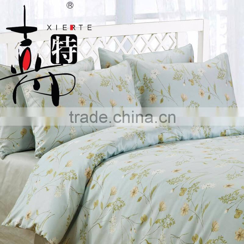 Spring beautiful flower printed 4 pieces bedding sets